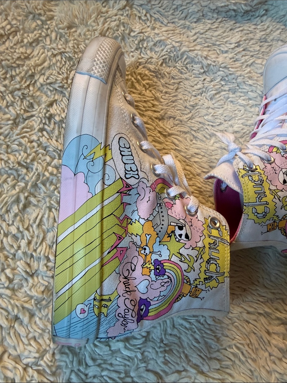 Converse Chuck Taylor All Star High Top Notebook Print Size 8women, 6Mens - Picture 4 of 12